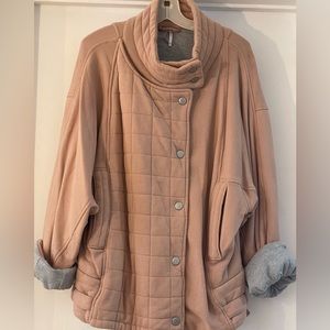 Free People , pre loved, over sized sweat jacket!